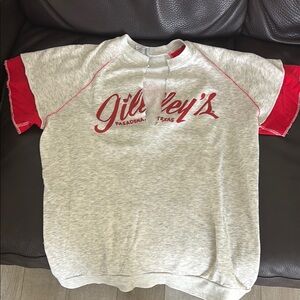 Vintage Gray and Red Raglan sweat T-Shirt